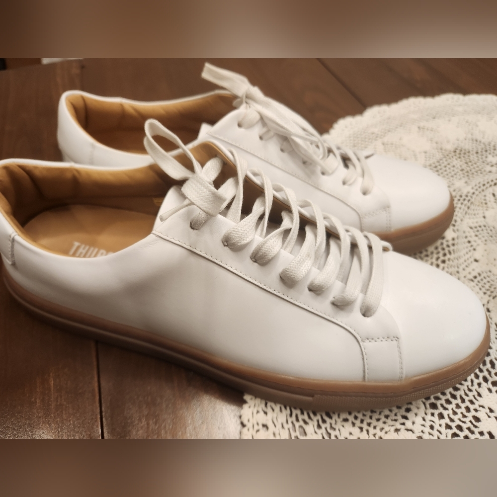 Thursday Mens White Gum Sole Sneaker